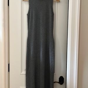100% Cashmere sleeveless Mock Turtleneck Dress